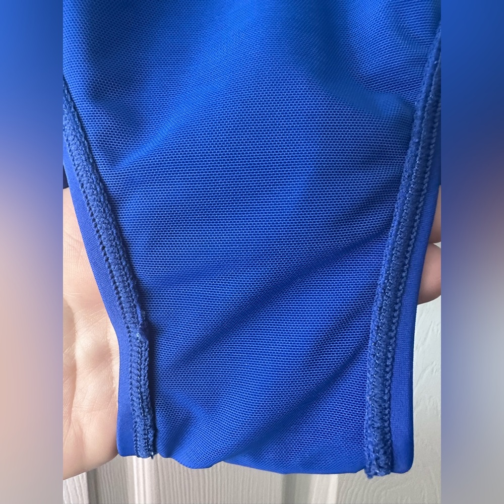Torrid Blue Ultra High-Rise Swim Bottom With Pockets - Picture 3 of 5